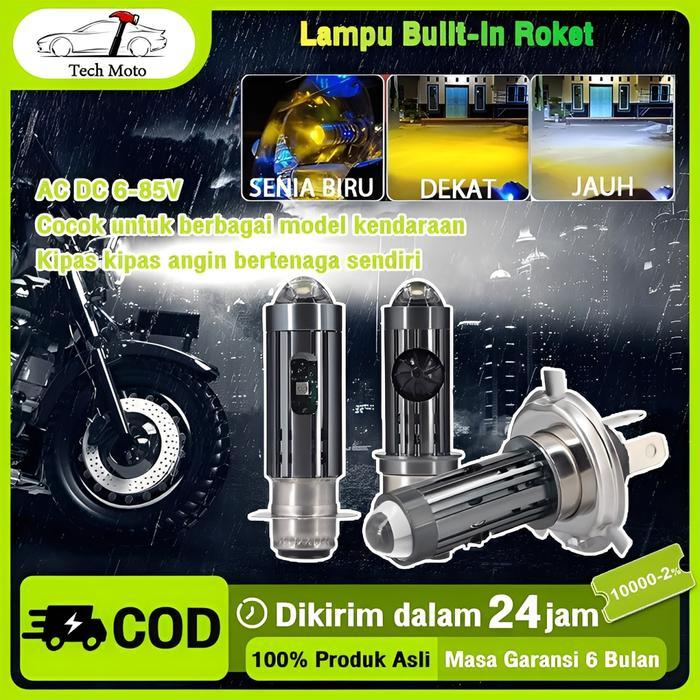 LED H4/H6 HIGH LOW LASER LAMPU SUPER TERANG IP67 LED H6 HIGH LOW LASER LAMPU UTAMA LED SUPER TERANG