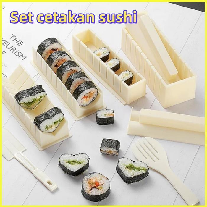 Alas Gulung Sushi/Set Sushi/Alat Gulung Sushi/Alas Sushi Bambu/Cetakan Cetakan Kitchenware Tatakan