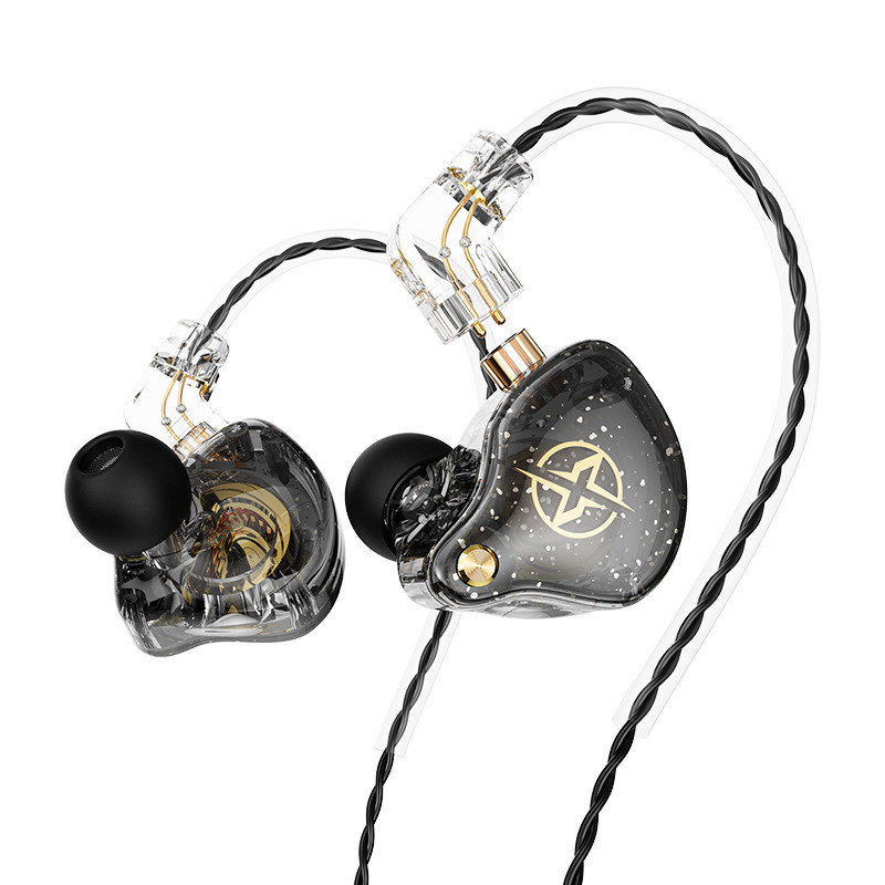 X2 Pro 3.5mm Detachable Wired Headphones Double Dynamic HiFi Earphone