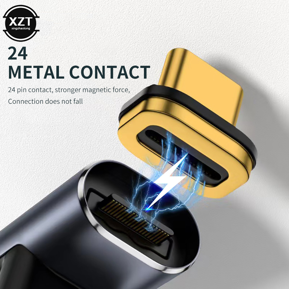 Magnetic Cable Plug Tip USB TypeC 140W Cable Connector Type C Magnetic Charge Adapter Micro USB