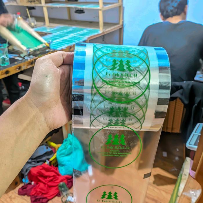 plastik lid sealer sablon custom (1200pcs)