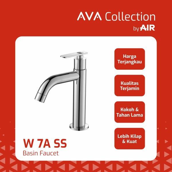 Ada Stok AVA Collection by AIR W 7A SS Kran Wastafel Modern Stainless Steel Chrome Anti Karat dengan