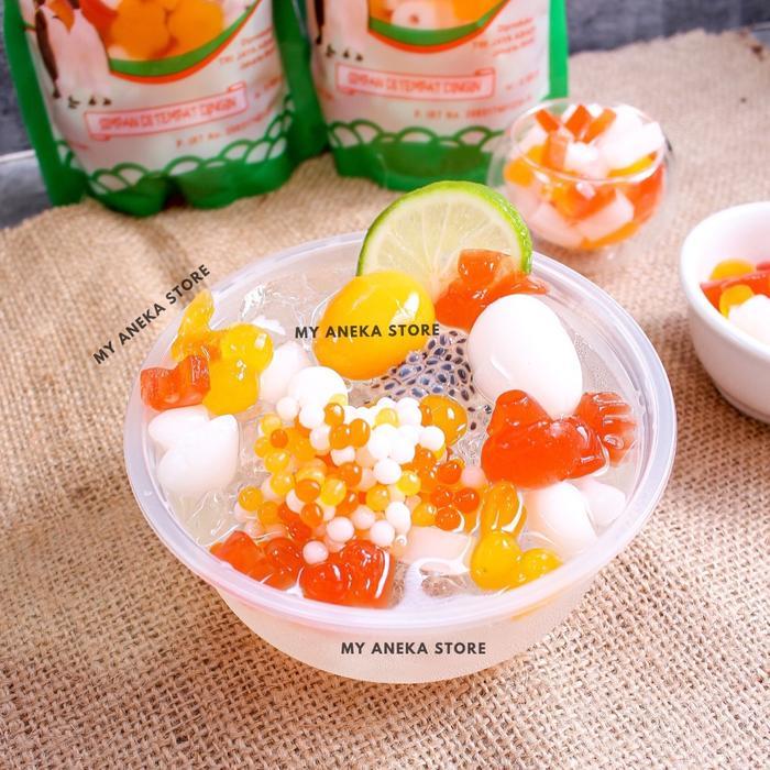 Jelly Motif Cendol 1Kg/ Cendol Pelangi / Cendol / Jelly Potter /Jelly Pelangi Merk Super Aneka Jelly