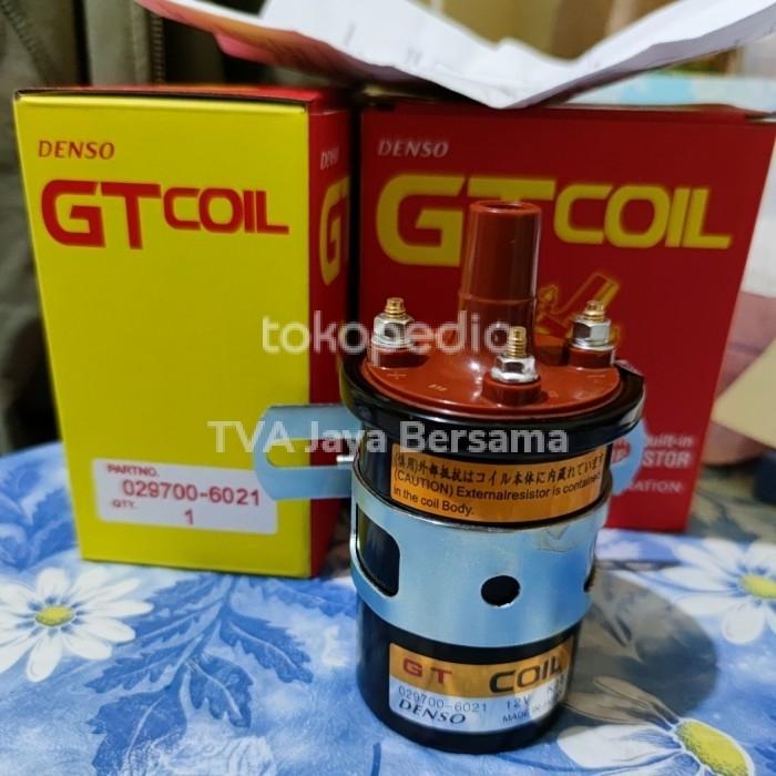 Baru Ignition Coil Koil Gt Pengapian 12V Kaki 3 Universal Denso Kijang 5K 7K Futura Carry L300 Japan