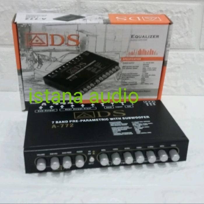 Parametrik Pre Amp ADS A--772 Equalizer ADS 772 with subwoofer A-772