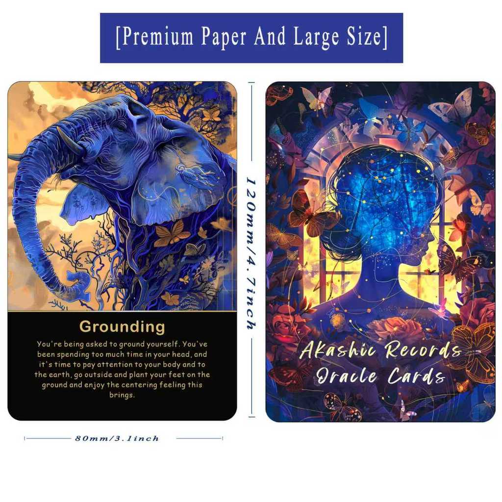Akashic Oracle Cards, Energy Healing Oracle Deck, Record-Keeping Oracle Cards, Tarot Starter Deck,
