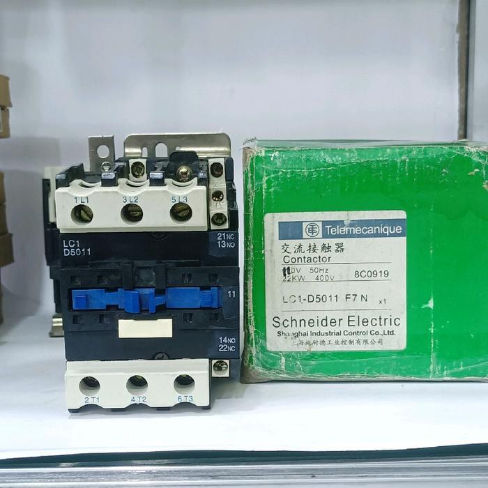 KONTAKTOR TELEMECANIQUE LC1-D5011 80A/22KW COIL 110V AC