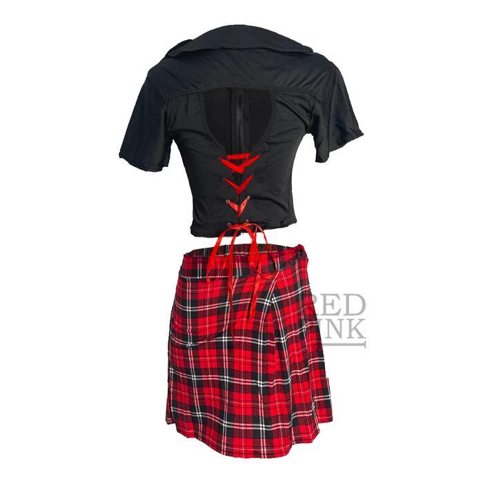 Sorex - Baju Cewek Pakaian Wanita Jumbo Black Student Lingerie Pelajar Tidur Dress
