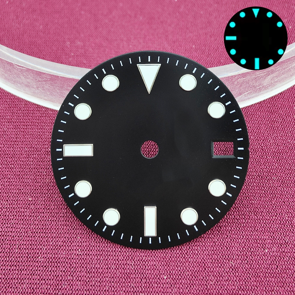 28.5mm NH35 Dial SUB Dial NH35 Diver Dial BGW9 Luminous NH35 Face NH34 Dial NH35 Hand Calendar Dial