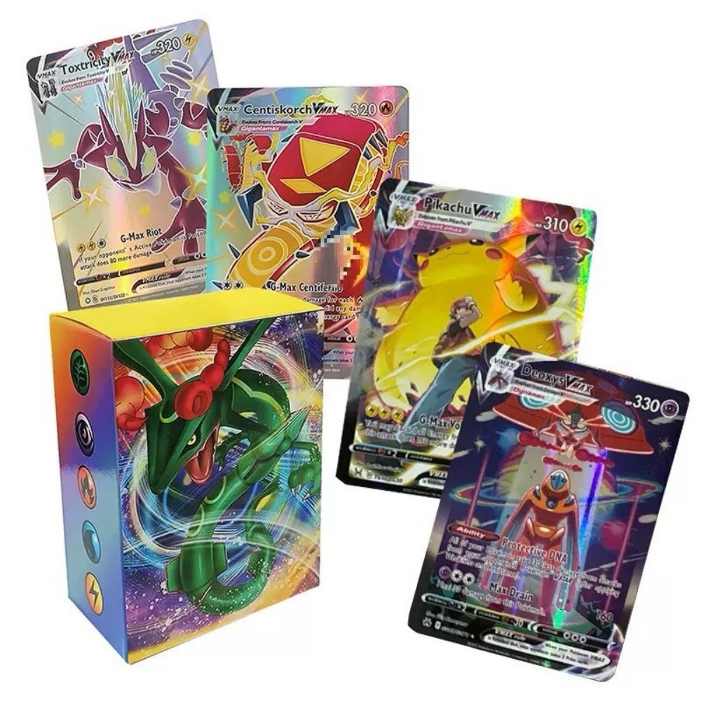 Holographic Pokemon Cards Scarlet Violet New Ex Vstar Vmax GX English Letter Rainbow Arceus Shiny