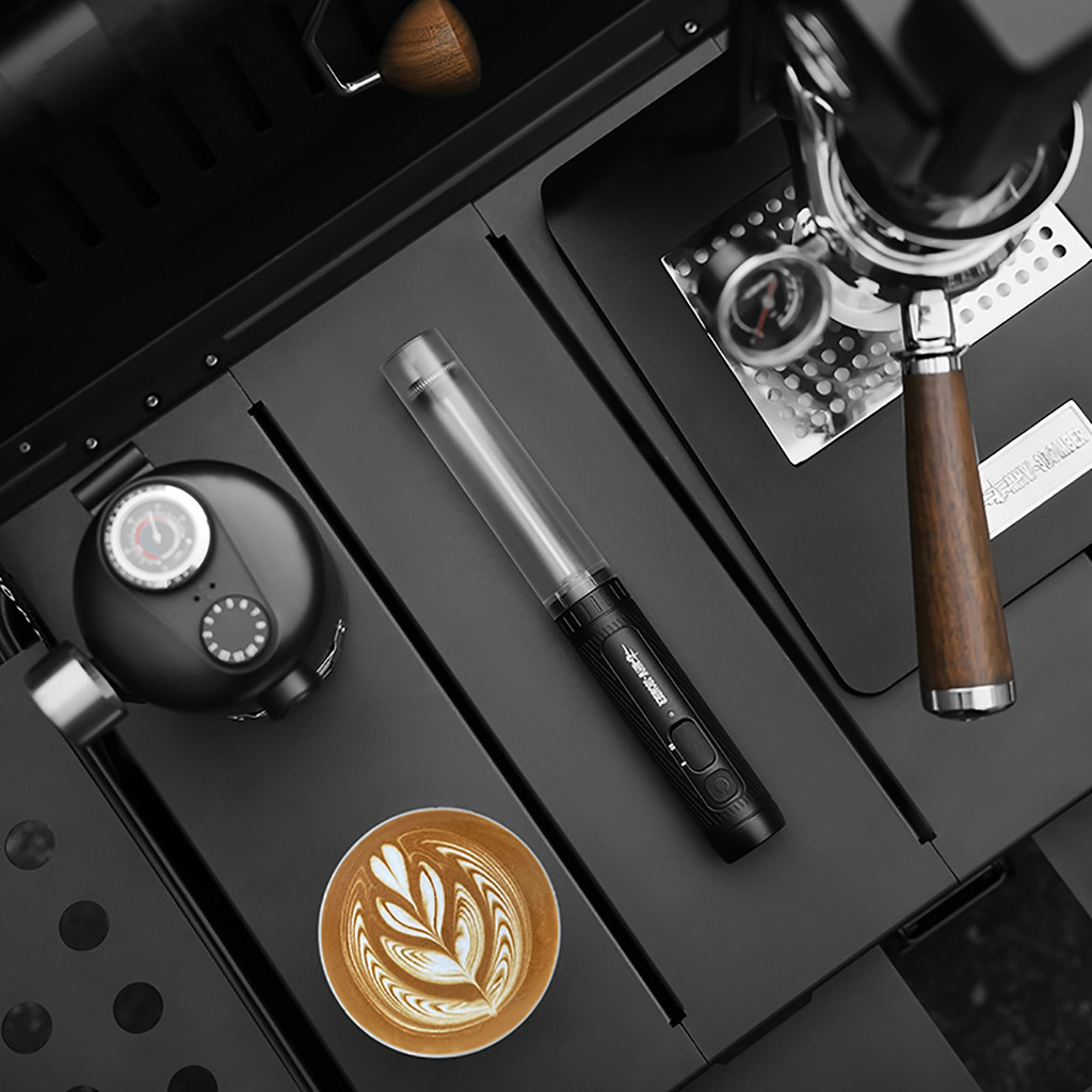 MHW-3BOMBER Electric Milk Frother USB Rechargeable Coffee Frother Handheld Milk Frother Egg Beater