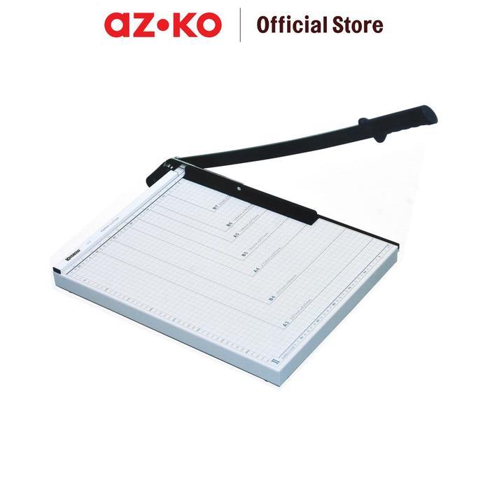 DISKON AZKO Krisbow Alat Potong Kertas - Putih Paper Trimmer Pemotong Kertas Peralatan Fotocopy