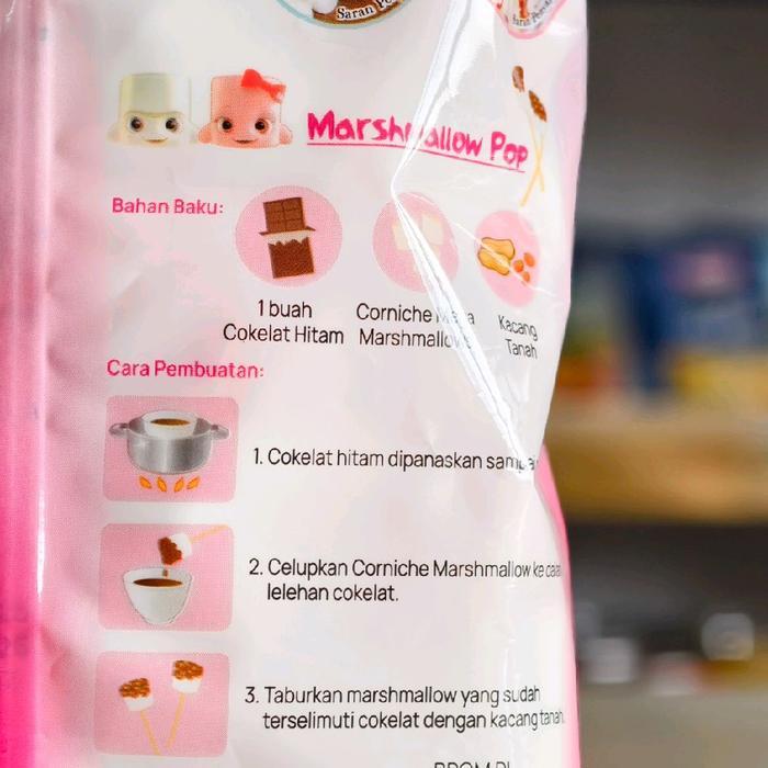 TERLARIS Corniche Mega Marshmallow Pink & White 120Gr / Mashmallow Besar / Marshmallow Mix Besar