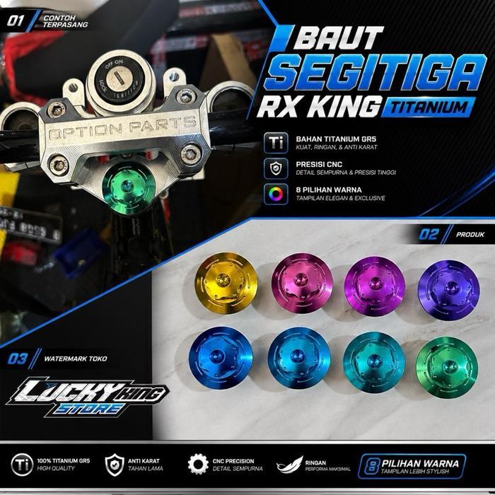 Baut Segitiga Rx King Titanium
