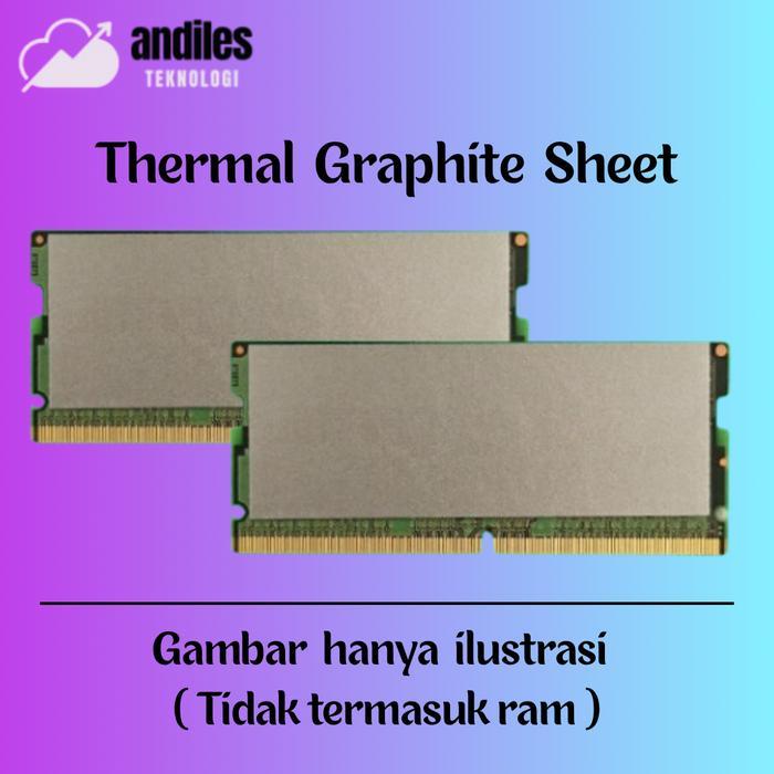Ada Stok Heatsink RAM SODIMM Laptop - Heatsink Thermal Graphite Ram DDR1 DDR2 DDR3 DDR4 DDR5