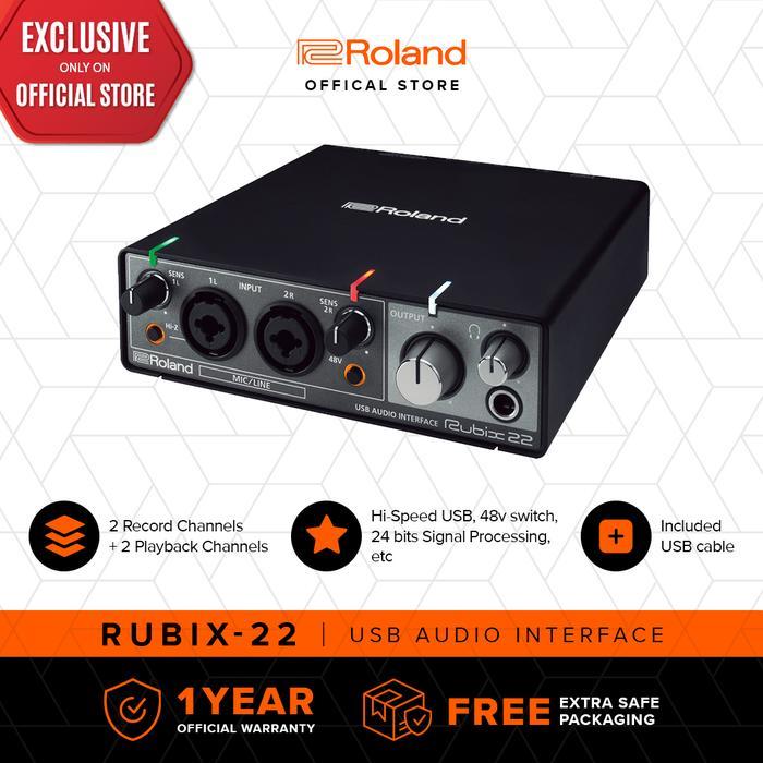 PROMO Roland Rubix22 USB Audio Interface 2x2Channel Premium Studio Soundcard