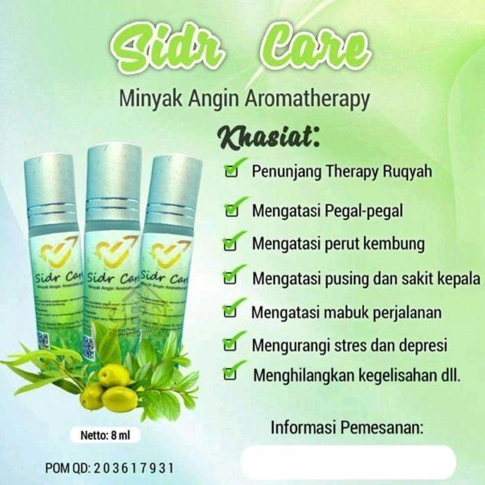 READY Sidrcare Aromateraphy Ruqyah untuk mengatasi gangguan jin/sihir