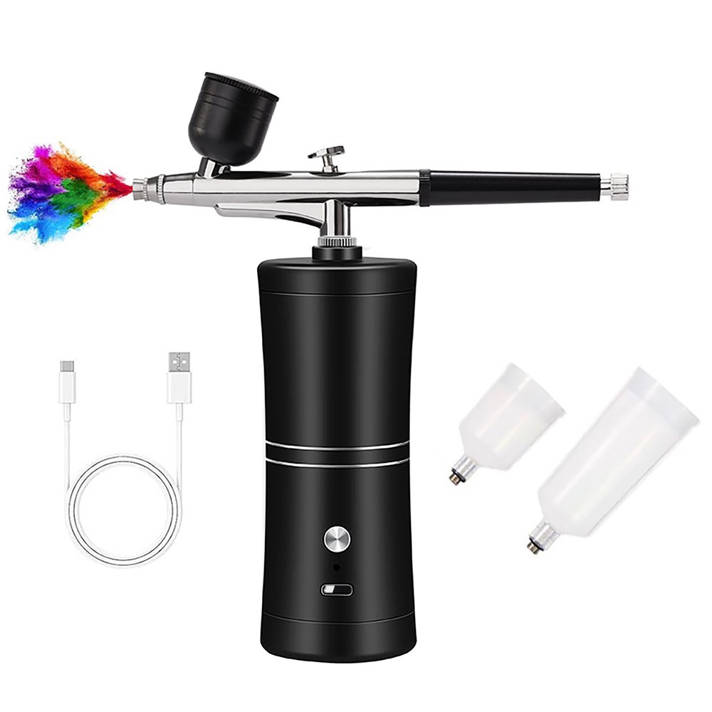 Airbrush with Compressor, Wireless Electric Airbrush Kit (Including Compressor), Airbrush