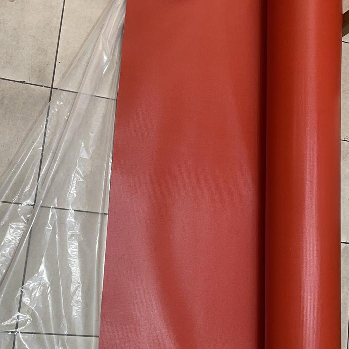 Fiberglass Cloth Coated Silicone Red