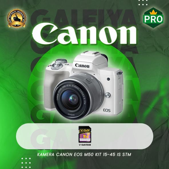 Kamera Canon Eos M50 Kit 15-45 Is Stm Distributor Terbaru 