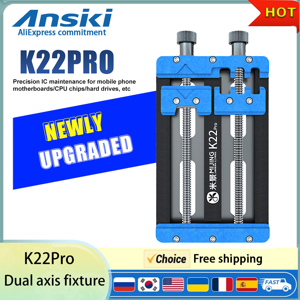 Mijing K22Pro Double Bearing Phone Repair Fixture for Phone Motherboard PB I hip Soldering & Blak