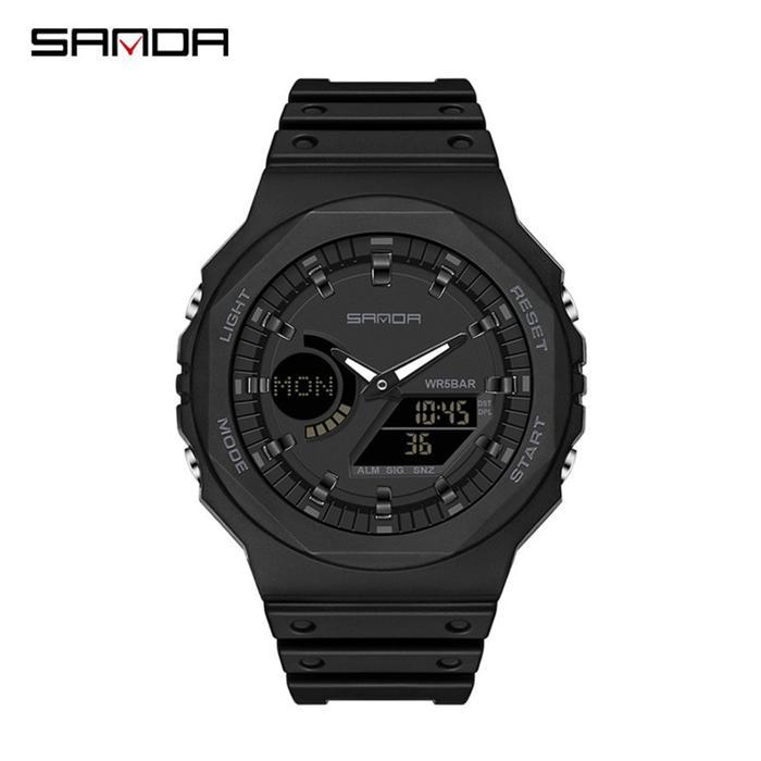 Jam Tangan Sport Pria Wanita Digital Analog SANDA 6016