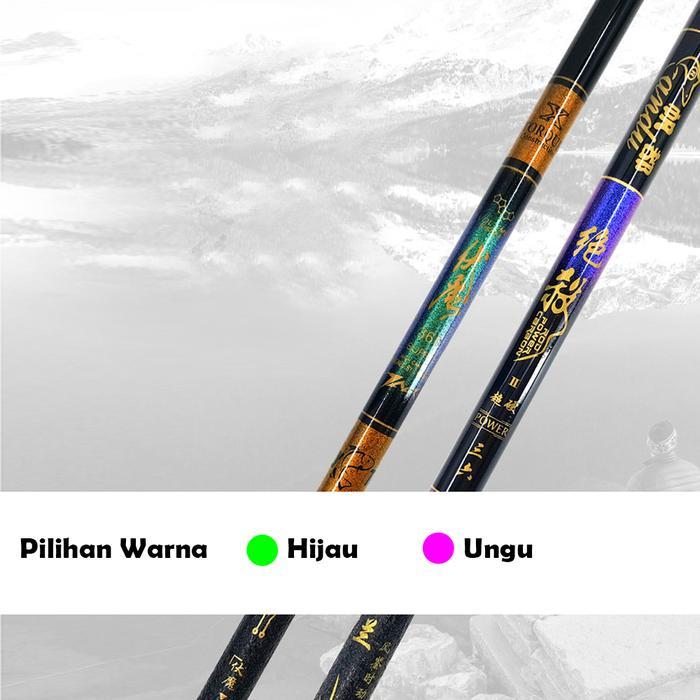 Daiwa Fishing - Joran Tegek Pancing Liuzi Batik Ungu Hijau Seri Power Jack Torque 360 450 540 Stik