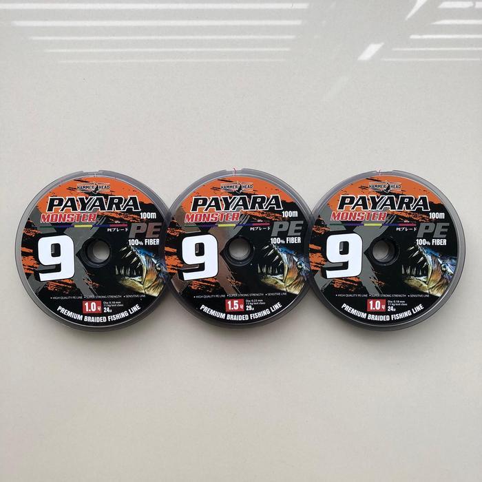 READY HAMMER HEAD Senar PE PAYARA MONSTER X9 Multi Color 100% PE Fiber Connecting Cocok Untuk Laut