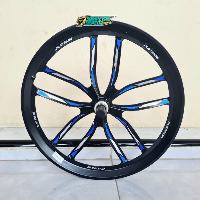 TERLARIS Velg Sepeda Velg Sepeda Bmx 20 Inch Platinum Super Cw Racing Bintang Sepasang Untuk Sepeda