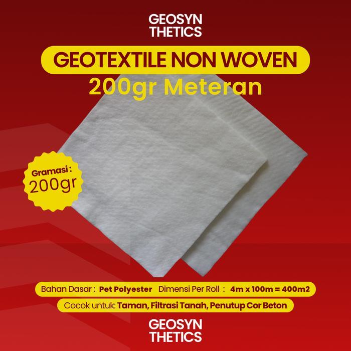Kain Geotextile Non Woven 200Gr Meteran Geoven Geotextile Non Woven
