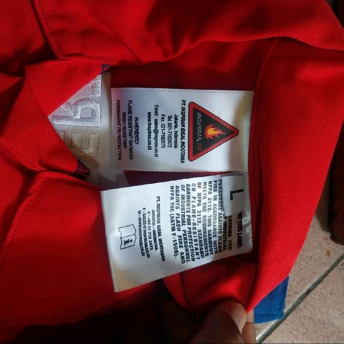 Coverall Daletec Inspiran Pertamina Wearpack Anti Flame Resistant