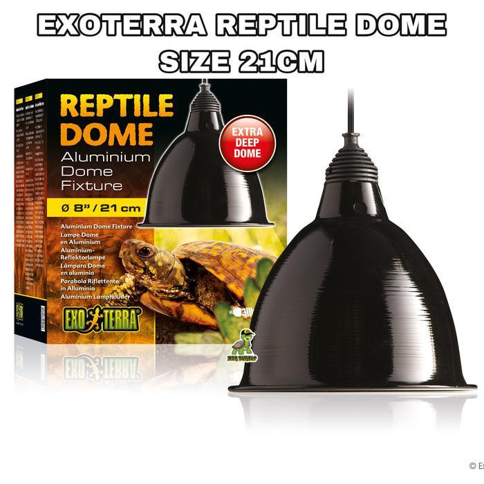 Exoterra Reptile Dome 8" Fitting Torto Reptil Sulcata Aldabra Iguanna