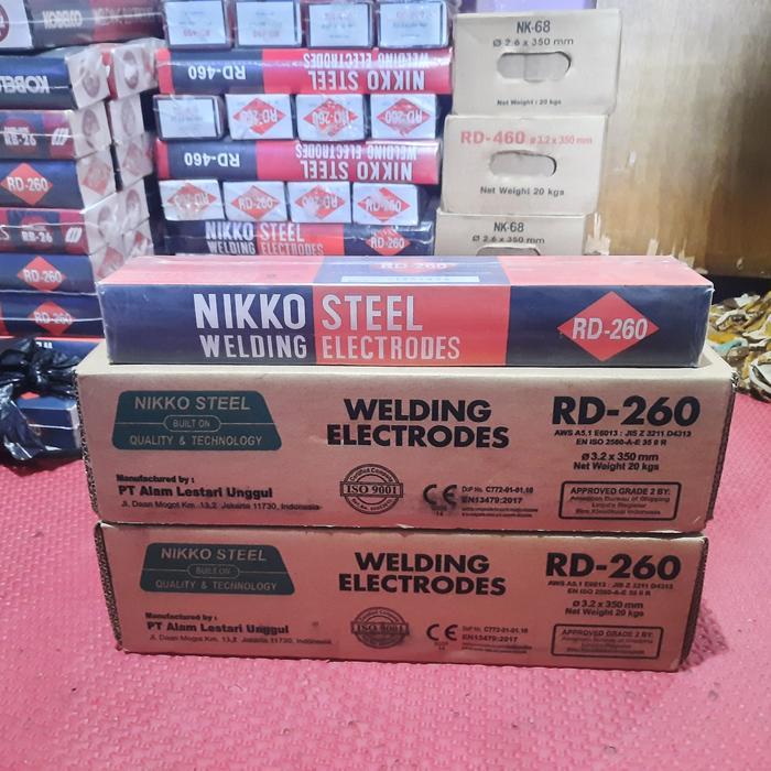 SALE!! kawat las RD 260 3.2mm 3,2mm 32mm nikko steel RD260 3,2mm 32mm