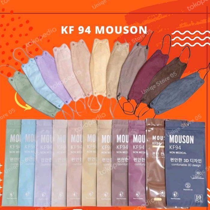 NEW masker kf94 mouson original isi 10pcs / mouson kf94 premium mask