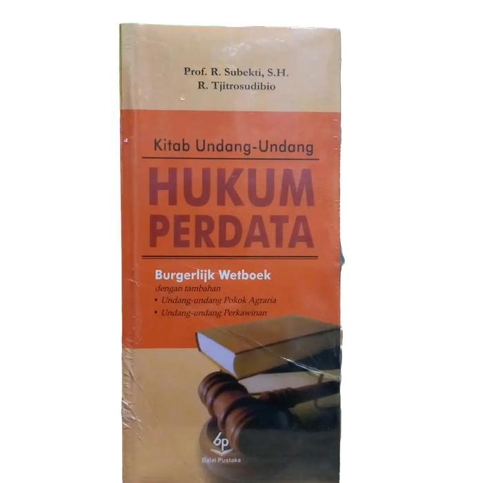 BUKU KITAB UNDANG-UNDANG HUKUM PERDATA KUHPER BW SUBEKTI