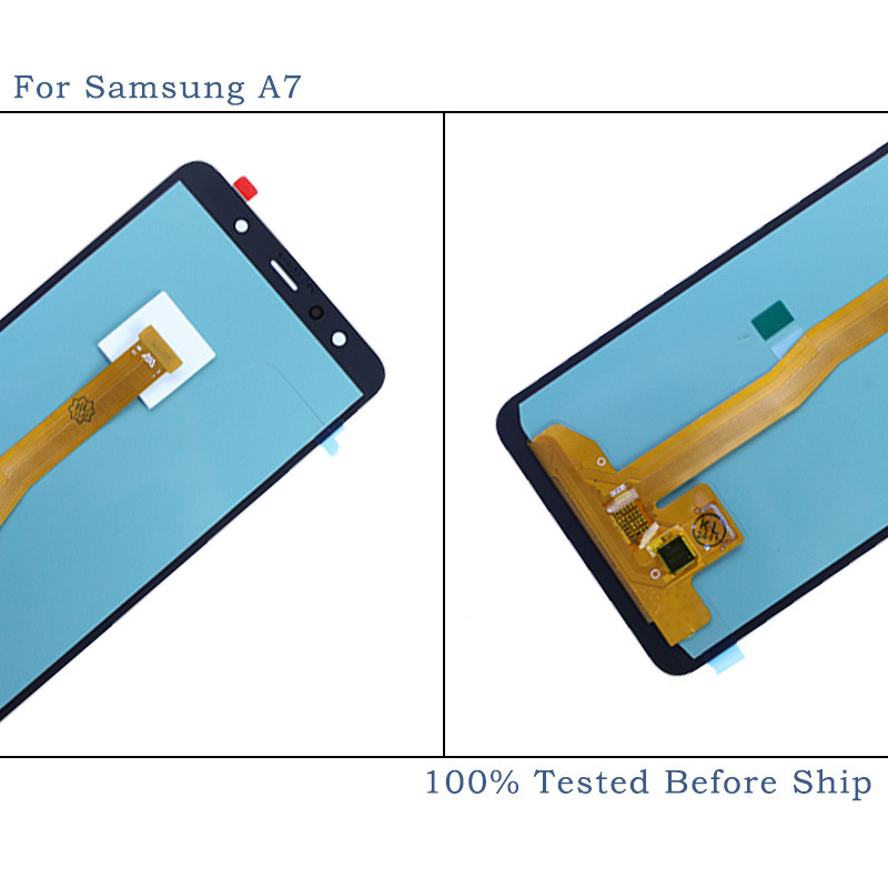 AMOLED For A7 2018 A750 LCD A750F A750FN Display For A7 A750 LCD Touch Screen Digitizer Replacement