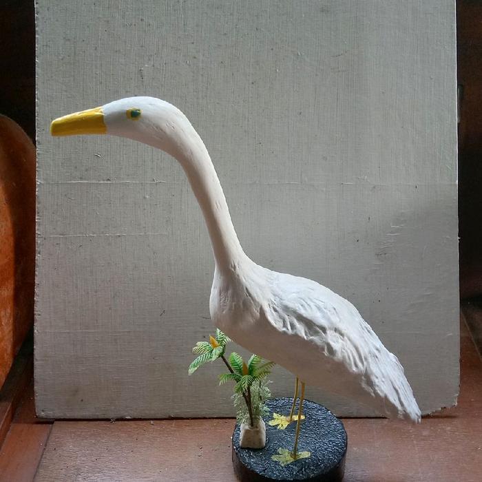 Promo Patung Burung Kuntul Putih Original