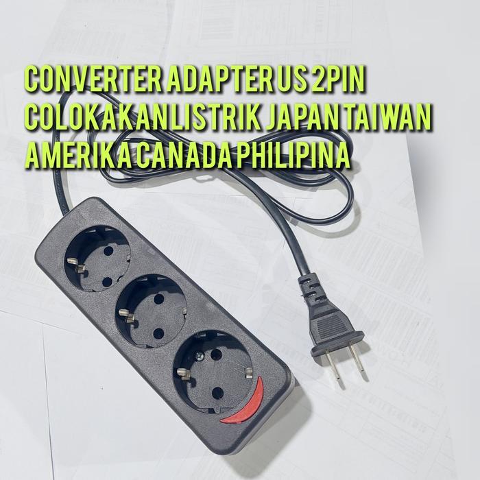 Uticon - Colokan Listrik Over Steker Jepang Usa Amerika Taiwan Adapter
