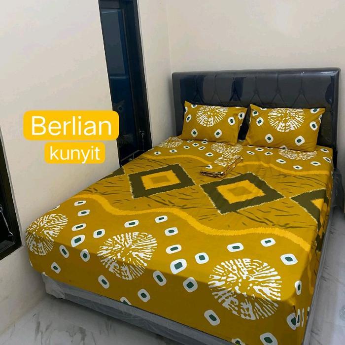 Sprei motif jumputan terlaris ukuran komplit Sprei jumputan solo Sprei jadul