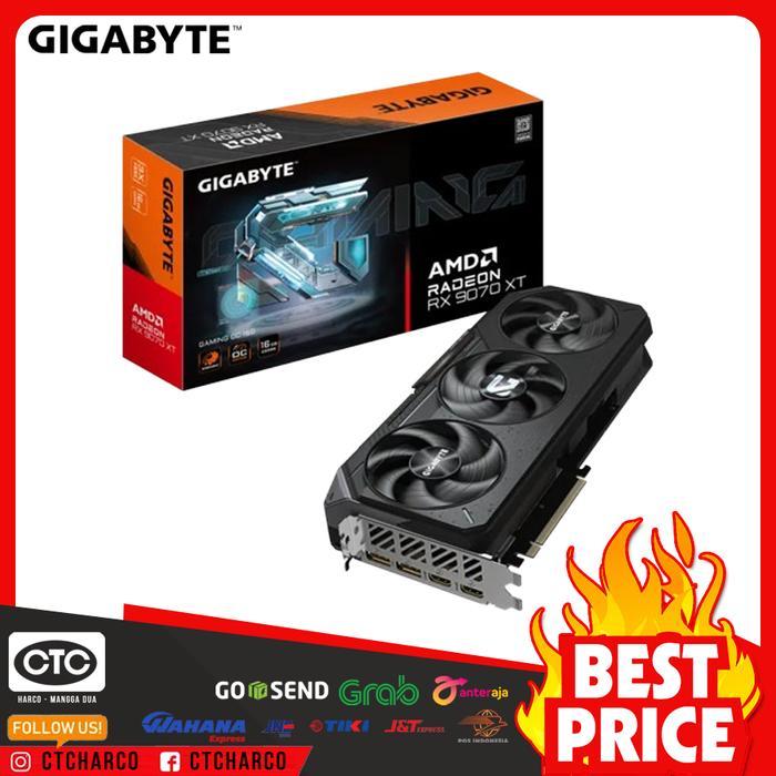 VGA CARD GIGABYTE RADEON RX 9070 XT GAMING OC 16GB 256bit - GRAPHIC CARD RX9070XT
