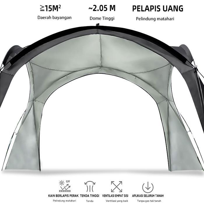 Promo Tenda Dome Mountpeak Tenda Dome Tenda Kanopi Tenda Tahan Hujan Luar Ruangan/Tenda Dome