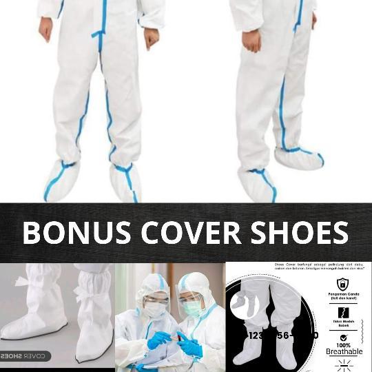 APD MICROPORUS IMPORT SUDAH KEMENKES LIST BIRU+COVER SHOES