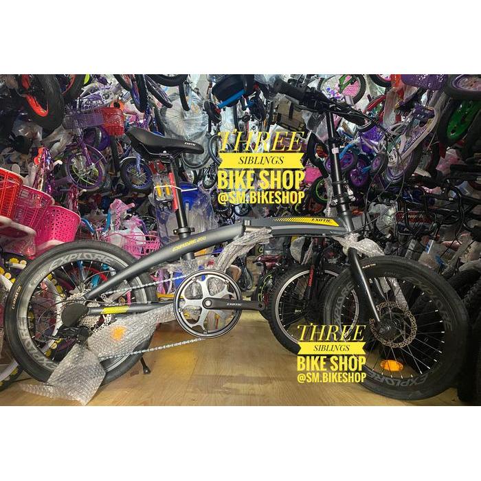 SEPEDA LIPAT EXOTIC EXPLORE 200 20 INCH 9 SPEED, HYDRAULIC DISC BRAKE