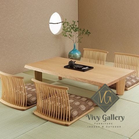 set meja makan lesehan ala Jepang