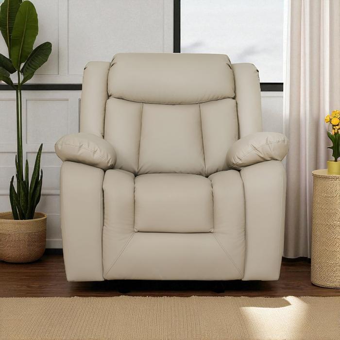 Informa Norton I I Sofa Recliner Rocking Kulit 1 Seater - Cokelat Kursi Santai Sofa Ruang Tamu Recli