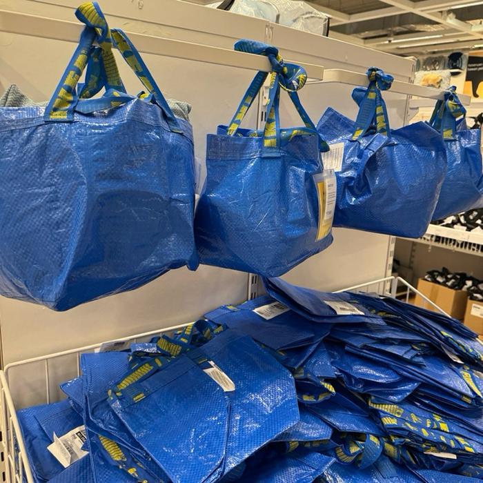 PREMIUM Tas Kantong Belanja / Tas Laundry Warna Biru FRAKTA IKEA All Sizes