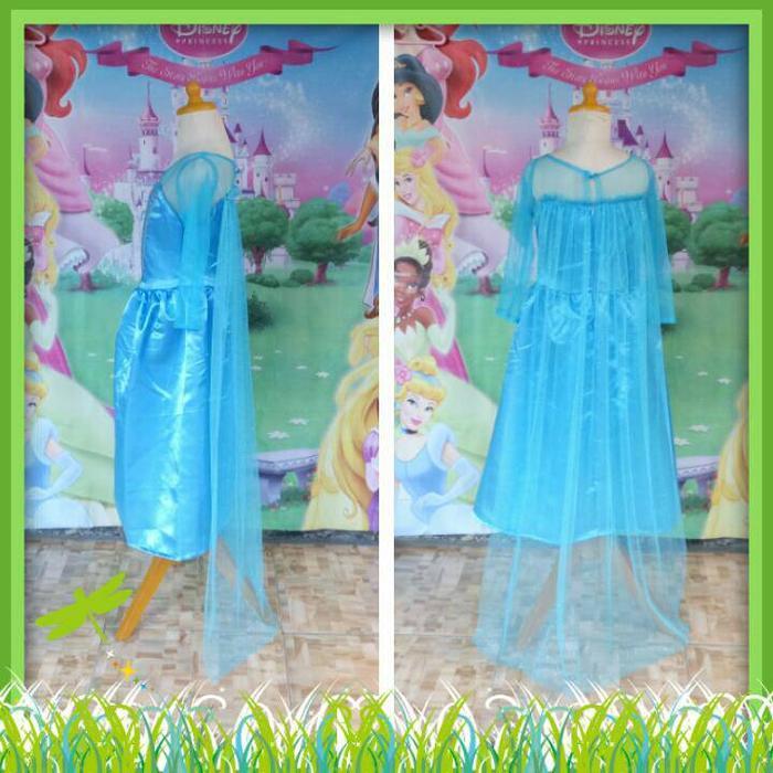 READY Princess Elsa Frozen Standar/Baju Kostum Princess Elsa Frozen/Cosplay Princess Disney untuk