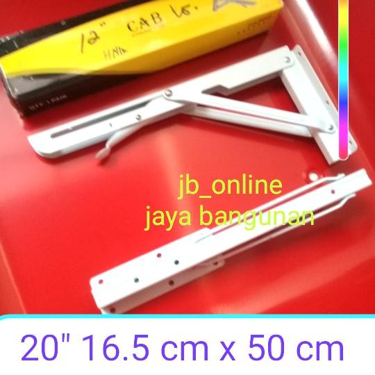 {{{{}}] siku rak dinding lipat siku rak meja lipat CAB 20" (16.5cm x 50cm)