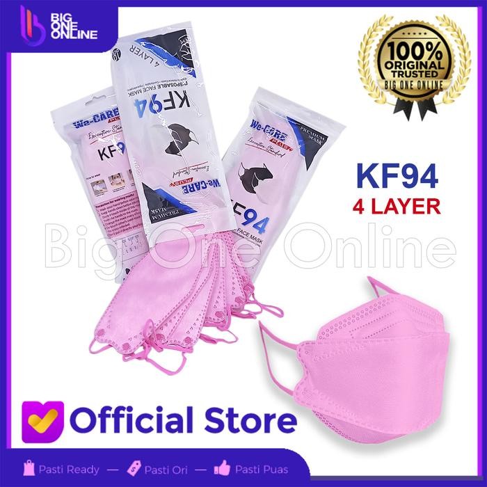 New Masker KF 94 na ni 4Ply, KF94 Mask 4 Ply, Bukan Sensi Convex