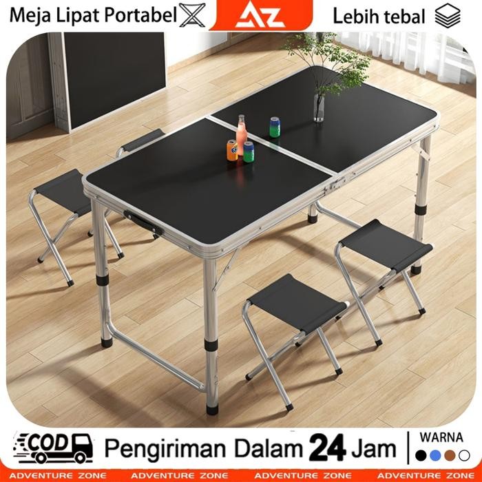 Terlaris AZ Meja Lipat Portable Meja Lipat Belajar Meja Kerja Meja Lipat Portable